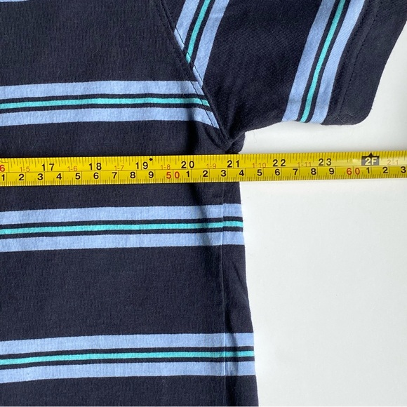 The Black Dog Shirt Size XL Boys Blue Stripes New England Youth T-Shirt Cotton - Picture 7 of 13